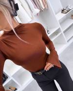 Must Pikkade Varrukatega Body