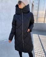 Melns Quilted Light Winter Coat With High Collar