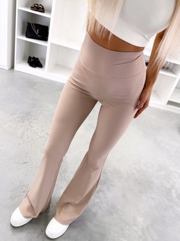 Beige Shaping Full-length Leggings