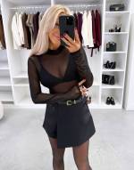 Must Mustade Kivikestega Veniv Body