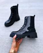 Shiny Black Shiny Boots