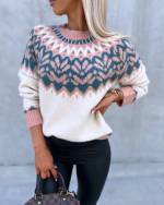 Light Blue Soft Patterned Sweater